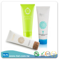 Eco-friendly cosmetic collapsible plastic round packaging tube for glue